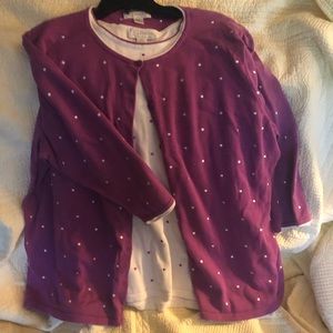 CJ Banks cardigan & coordinating sleeveless shell